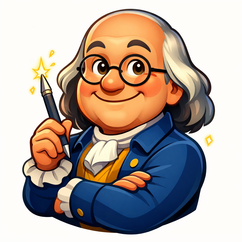 Cute little image of Franklin